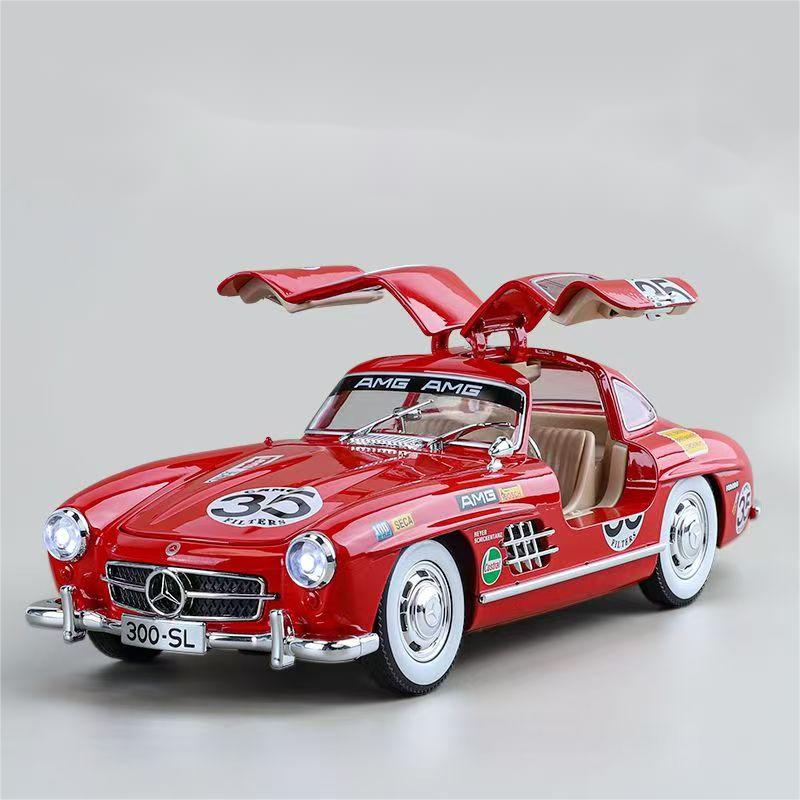 Letter Painting Version - Metal Car Model - Benz 300 SL 1